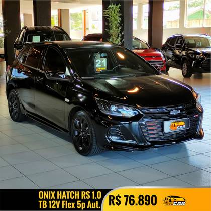 CHEVROLET ONIX 1.0 TURBO FLEX RS AUTOMÁTICO CHEVROLET ONIX 1.0 TURBO FLEX RS AUTOMÁTICO